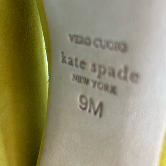 KATE SPADE NEW YORK Kylah Slip-On Pumps - Mustard Suede - Size 9 M - Picture 10 of 10